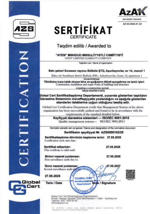 Sertifikat 9001